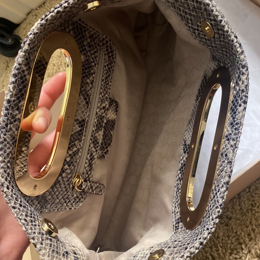 Michael Kors leather clutch snake skin (New) - Picture 4 of 7